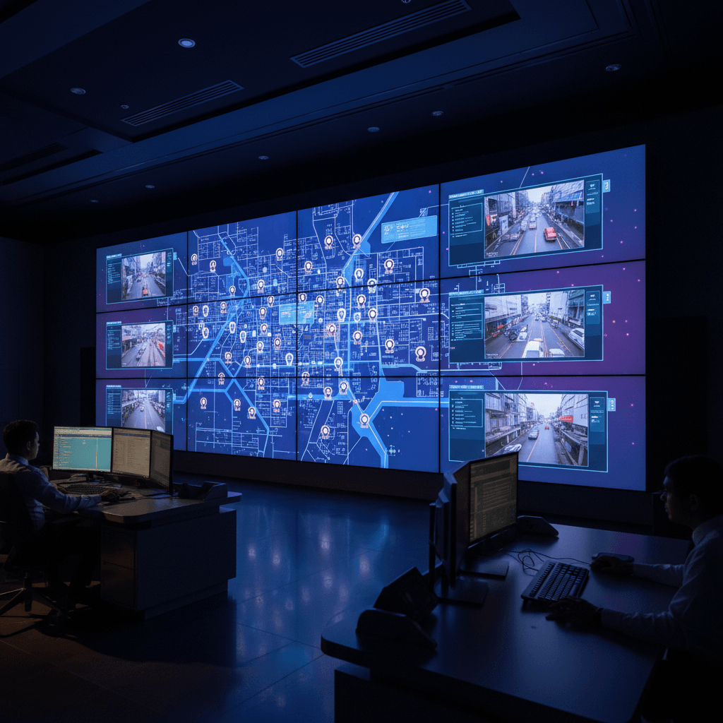 Videowall LED o LCD - Pantallas de gran formato para salas de control